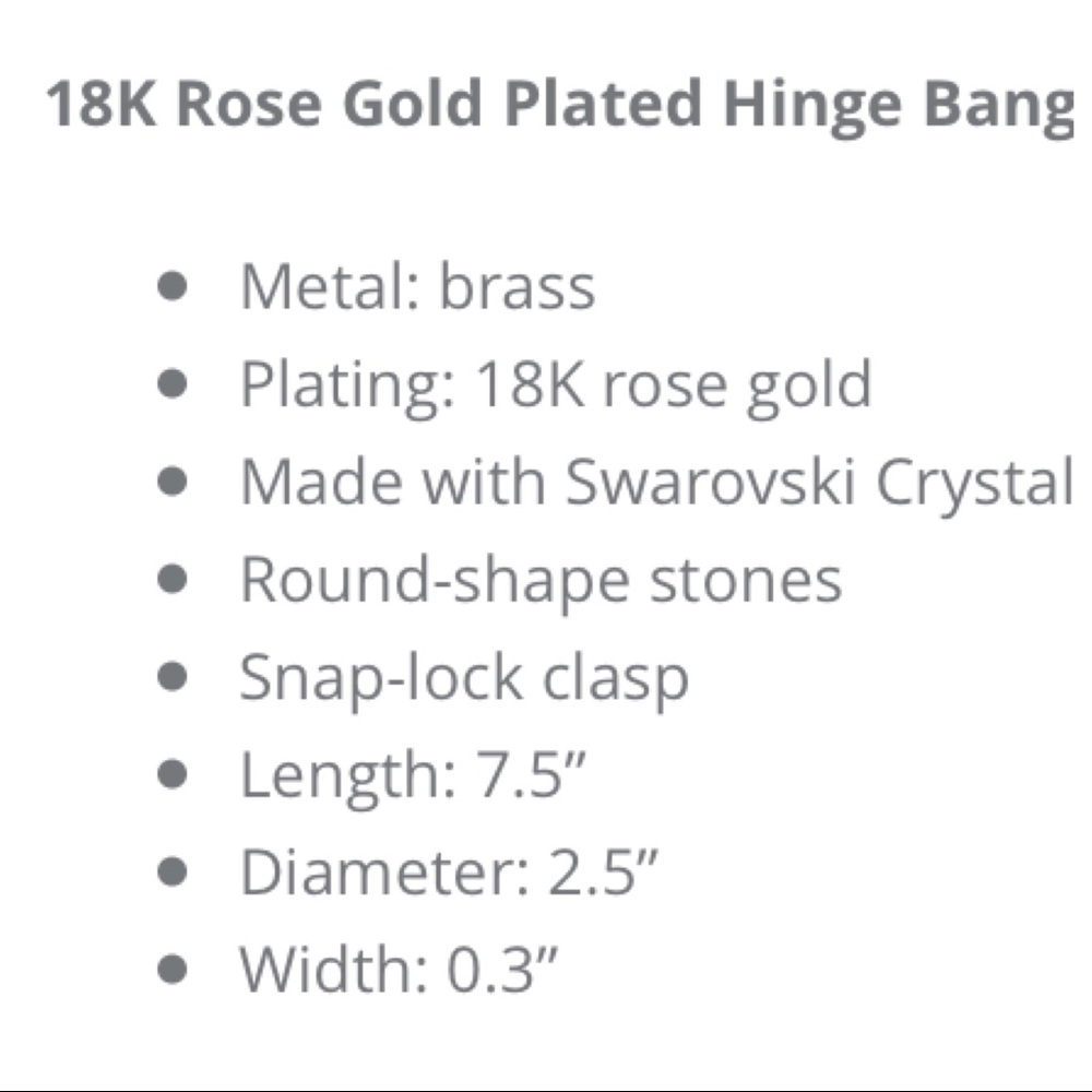 GOLD PLATED SWAROVSKI CRYSTAL BANGLE - Picture 2 of 6
